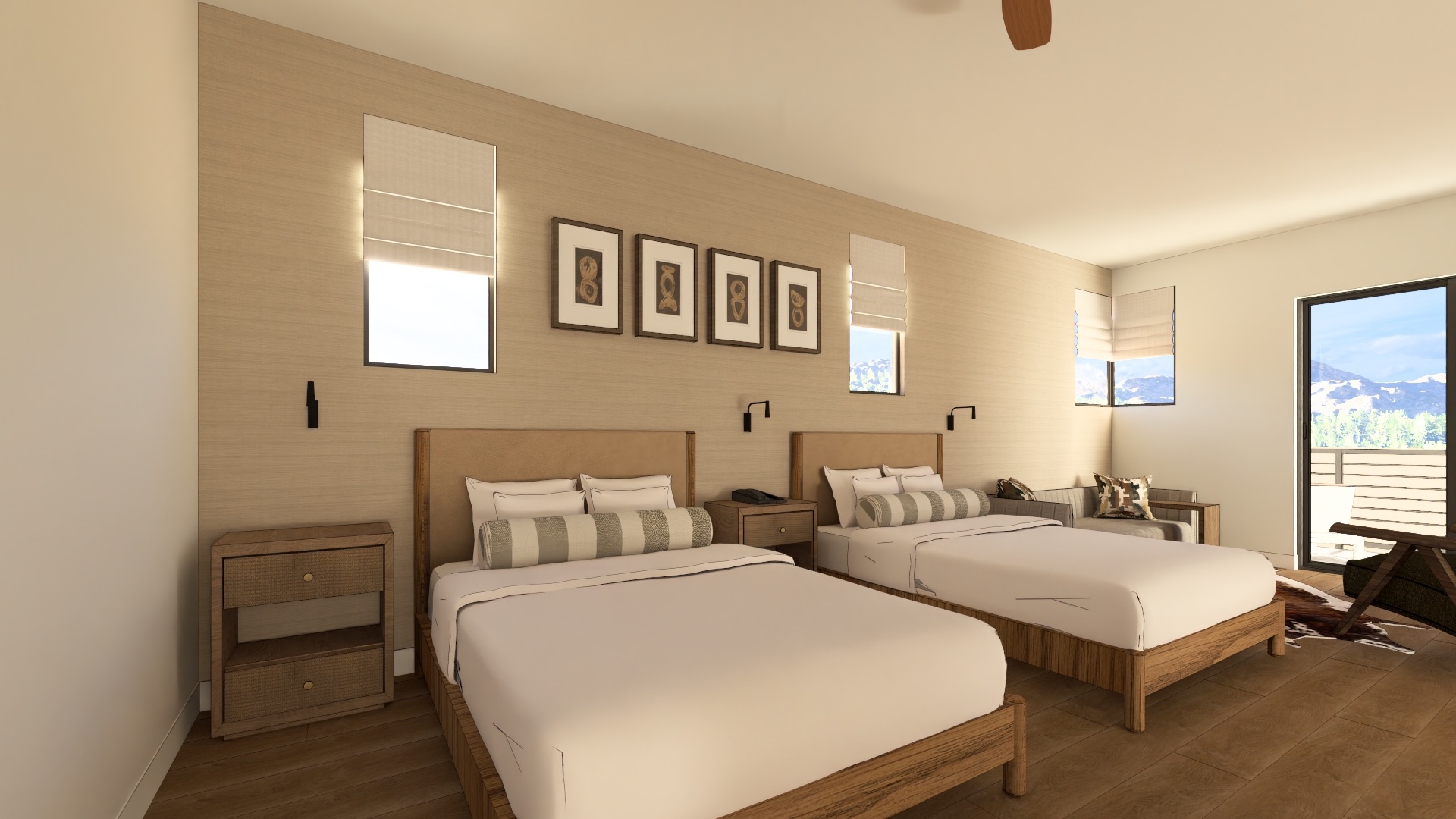 Scottsdale Golf Retreat four bedroom golf suite rendering Troon North