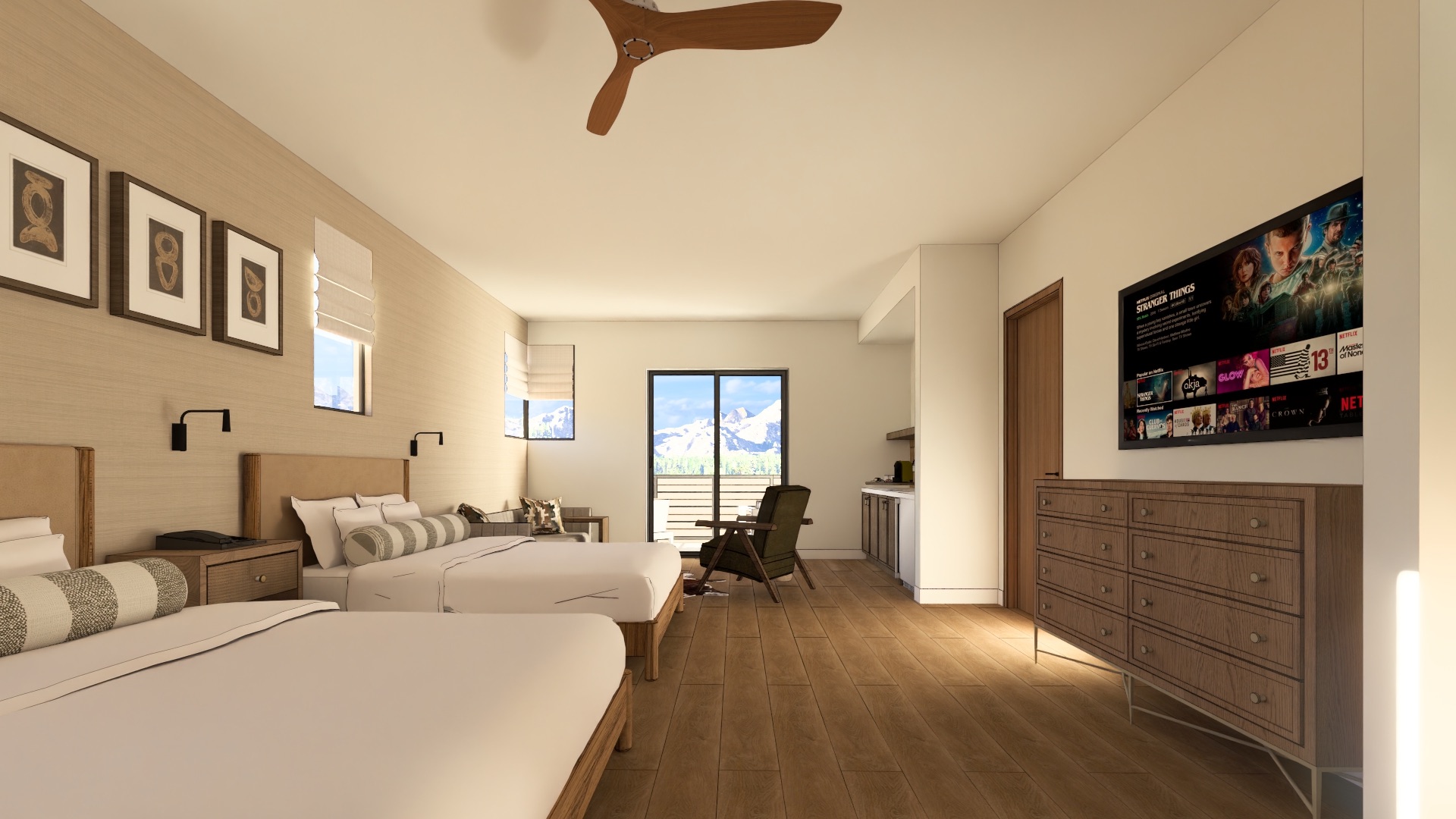 Scottsdale Golf Retreat luxury golf trip suite rendering