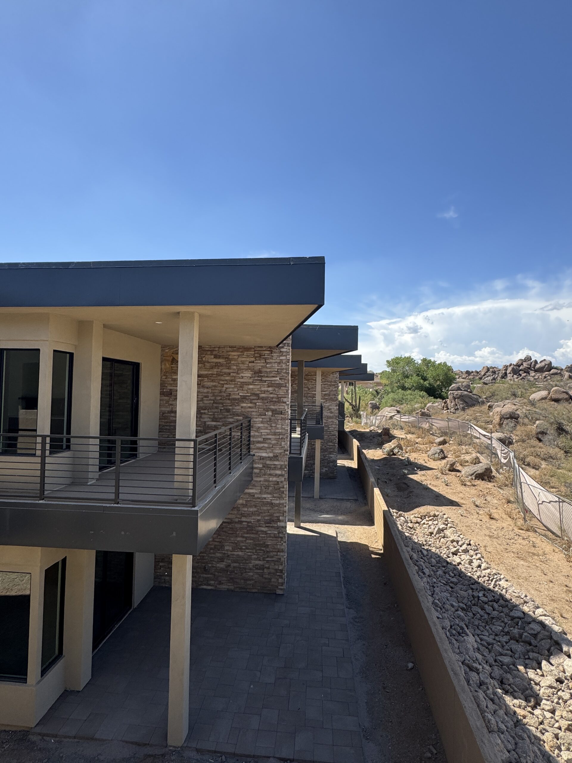 Scottsdale Golf Retreat Troon North construction progress desert villa