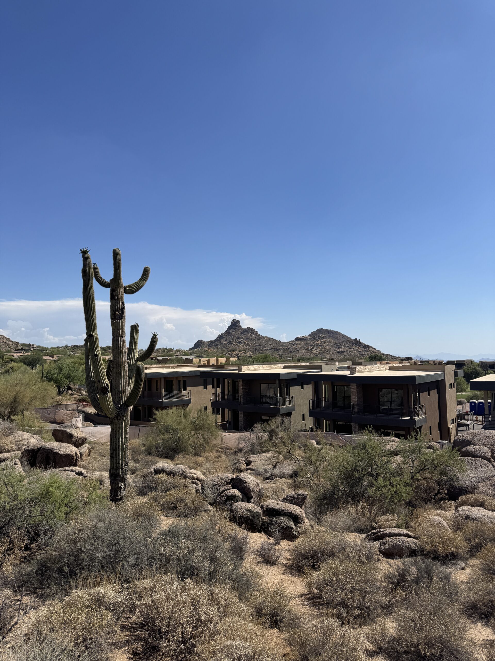 Scottsdale Golf Retreat at Troon North desert modern villa exterior Sonoran Desert