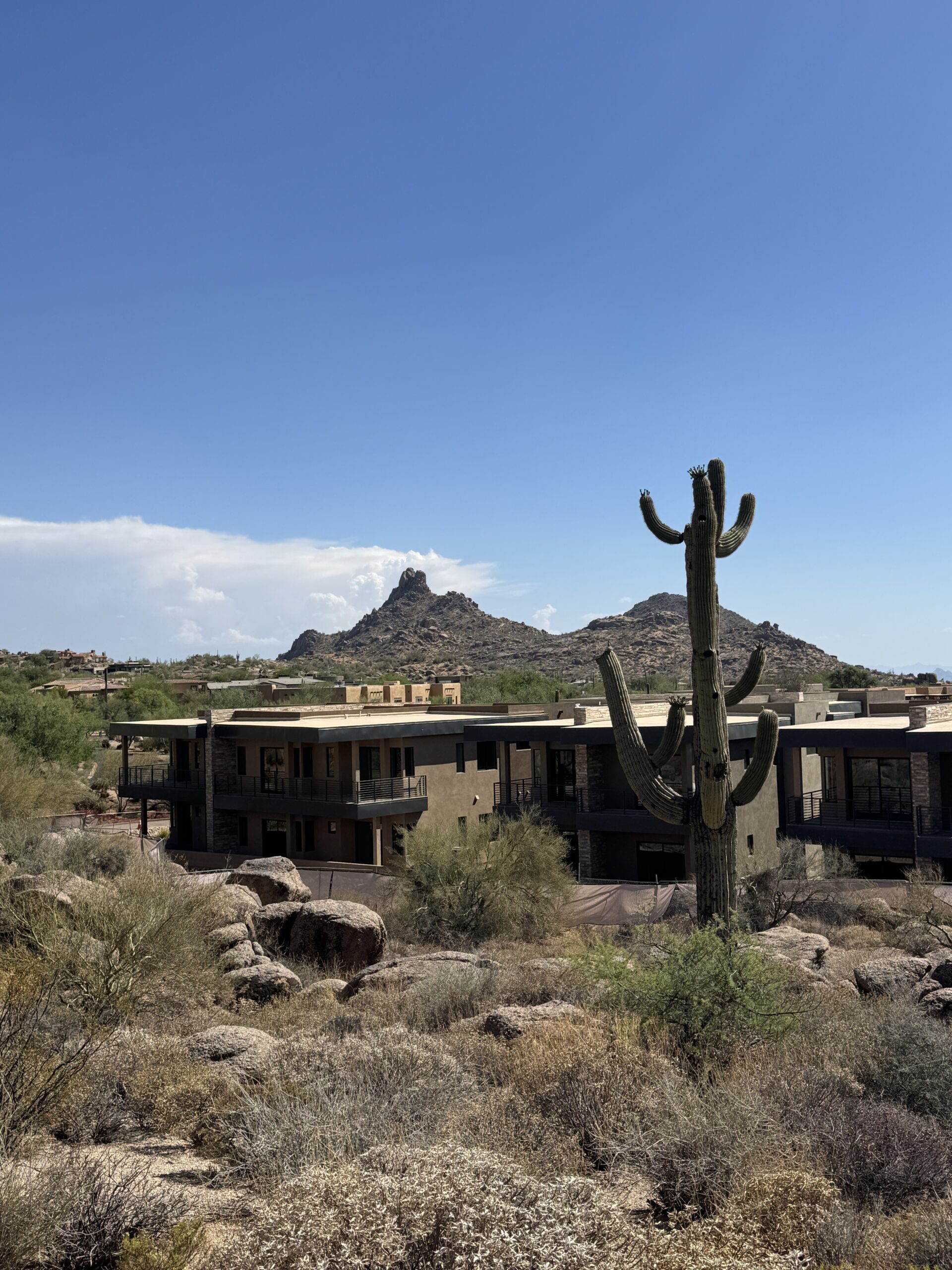 Scottsdale Golf Retreat Troon North construction site Sonoran Desert