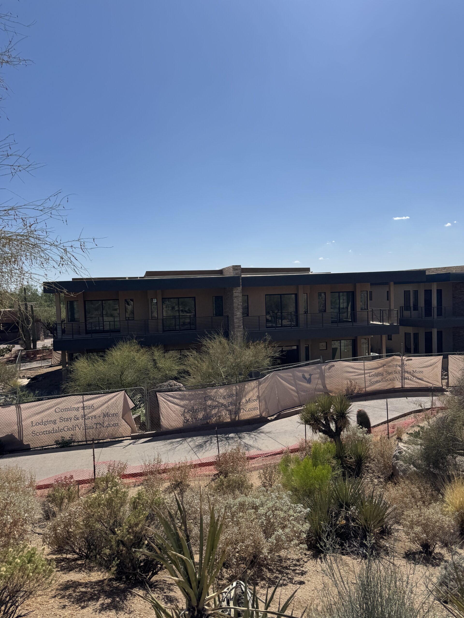 Scottsdale Golf Retreat Troon North golf trip lodging build progress
