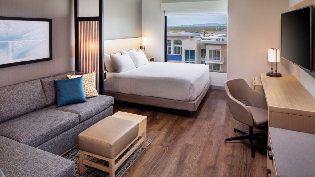 Hyatt Place Scottsdale North king room with sofa bed