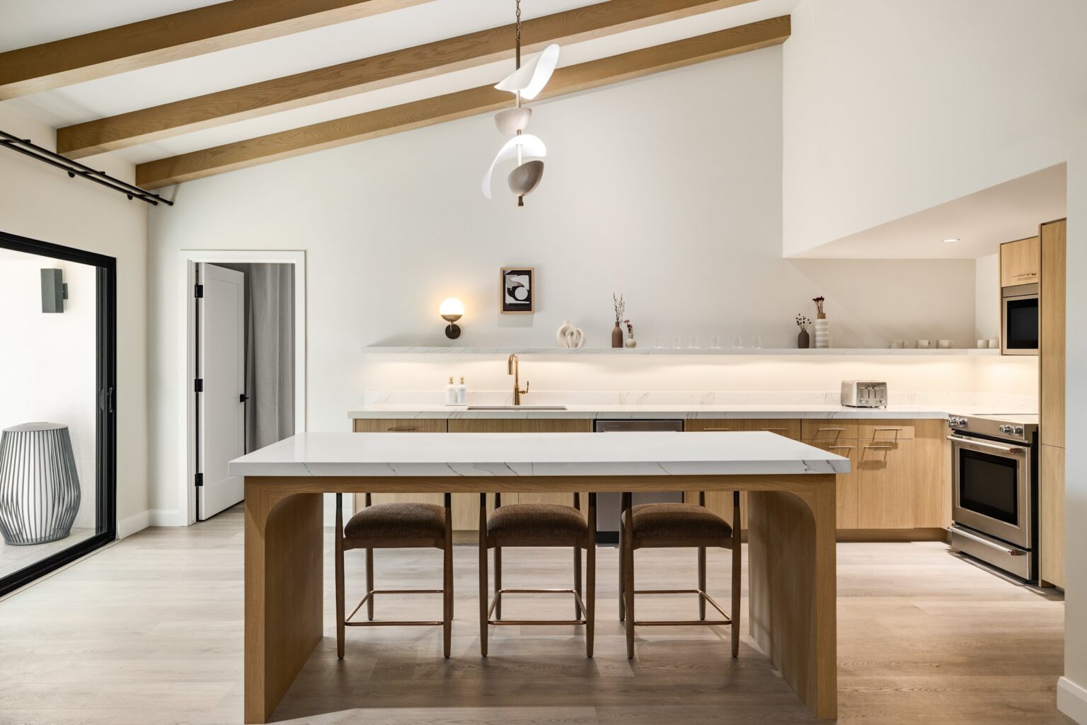 Full kitchen inside a two bedroom villa at Hilton Scottsdale Resort and Villas