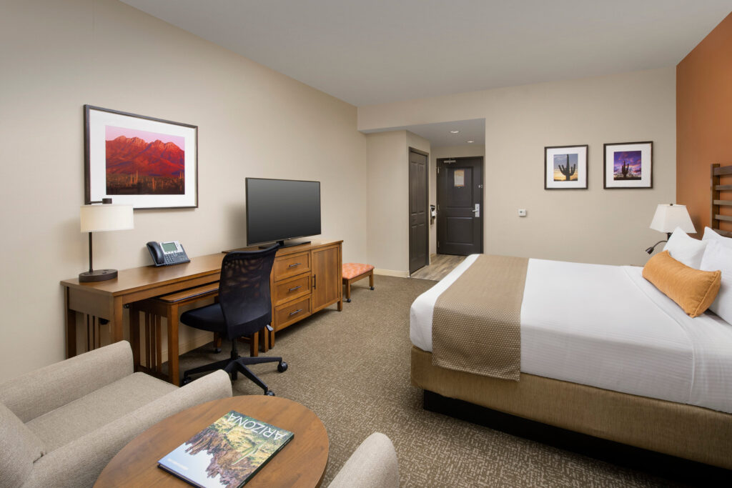 Deluxe king room at We-Ko-Pa Casino Resort
